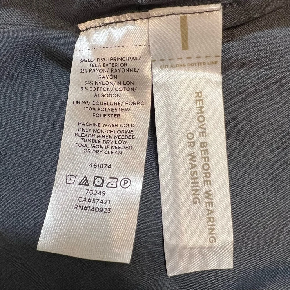 NWT Loft Navy Blue Floral Lace Ruffle Mini Flutter Sleeve Cocktail Dress 10P - Picture 12 of 15